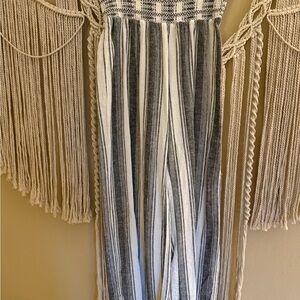 Black and White linen pants